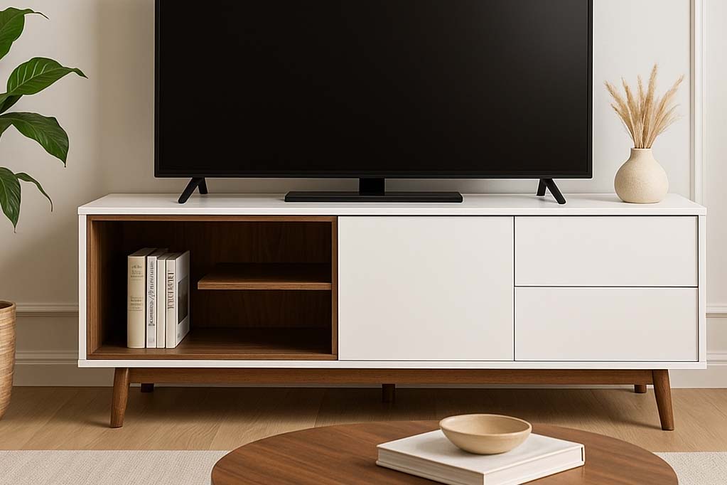 راهنمای کامل پخش عمده میز TV ساده و مدرن در سال ۱۴۰۴