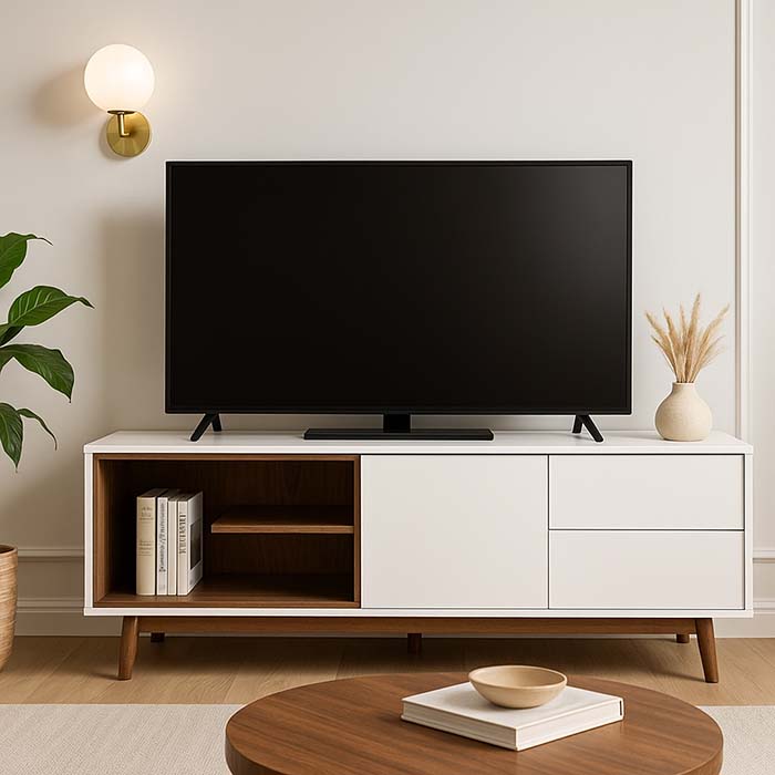 راهنمای کامل پخش عمده میز TV ساده و مدرن در سال ۱۴۰۴